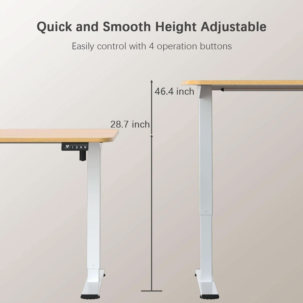 Electric Height Adjustable Desk 55 X 24 Memory Preset