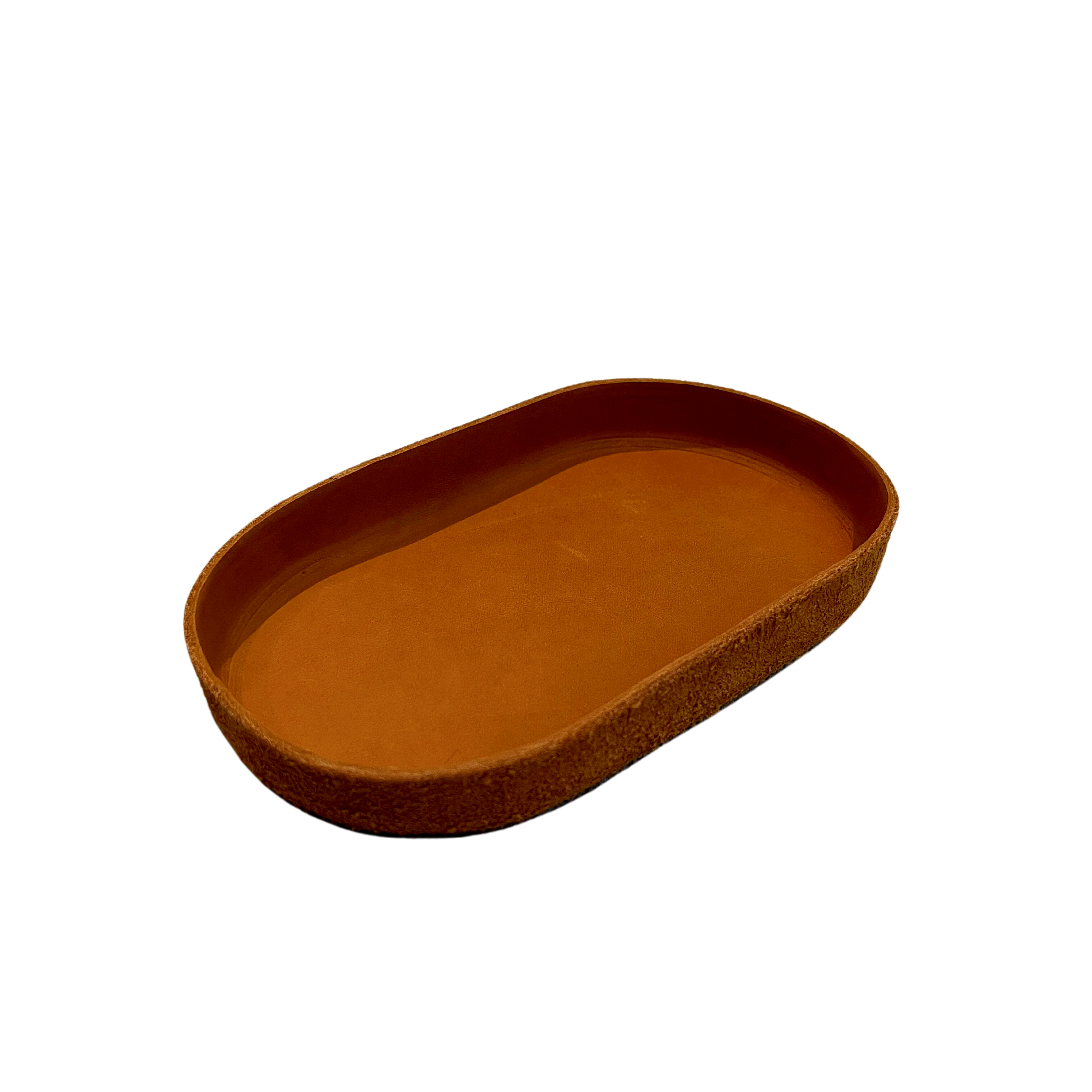 Leather Valet Tray: Oval