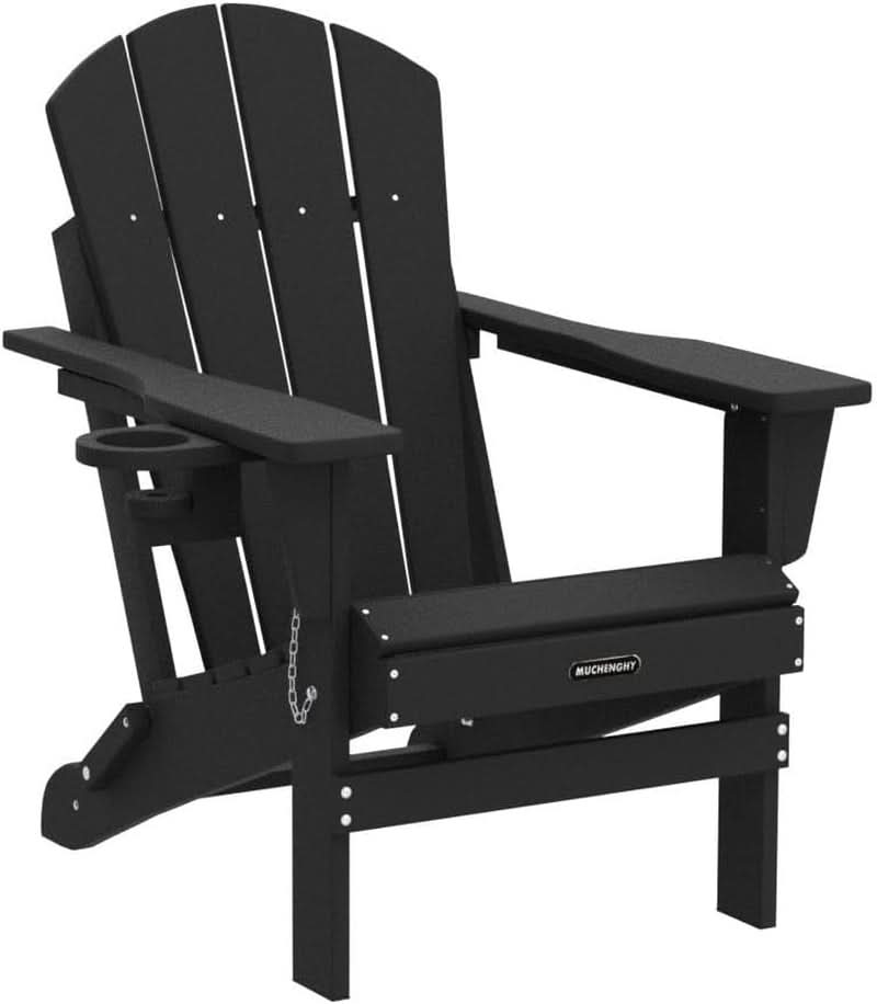 Folding Weather Resistant Adirondack Chairs for Outdoor Relaxation