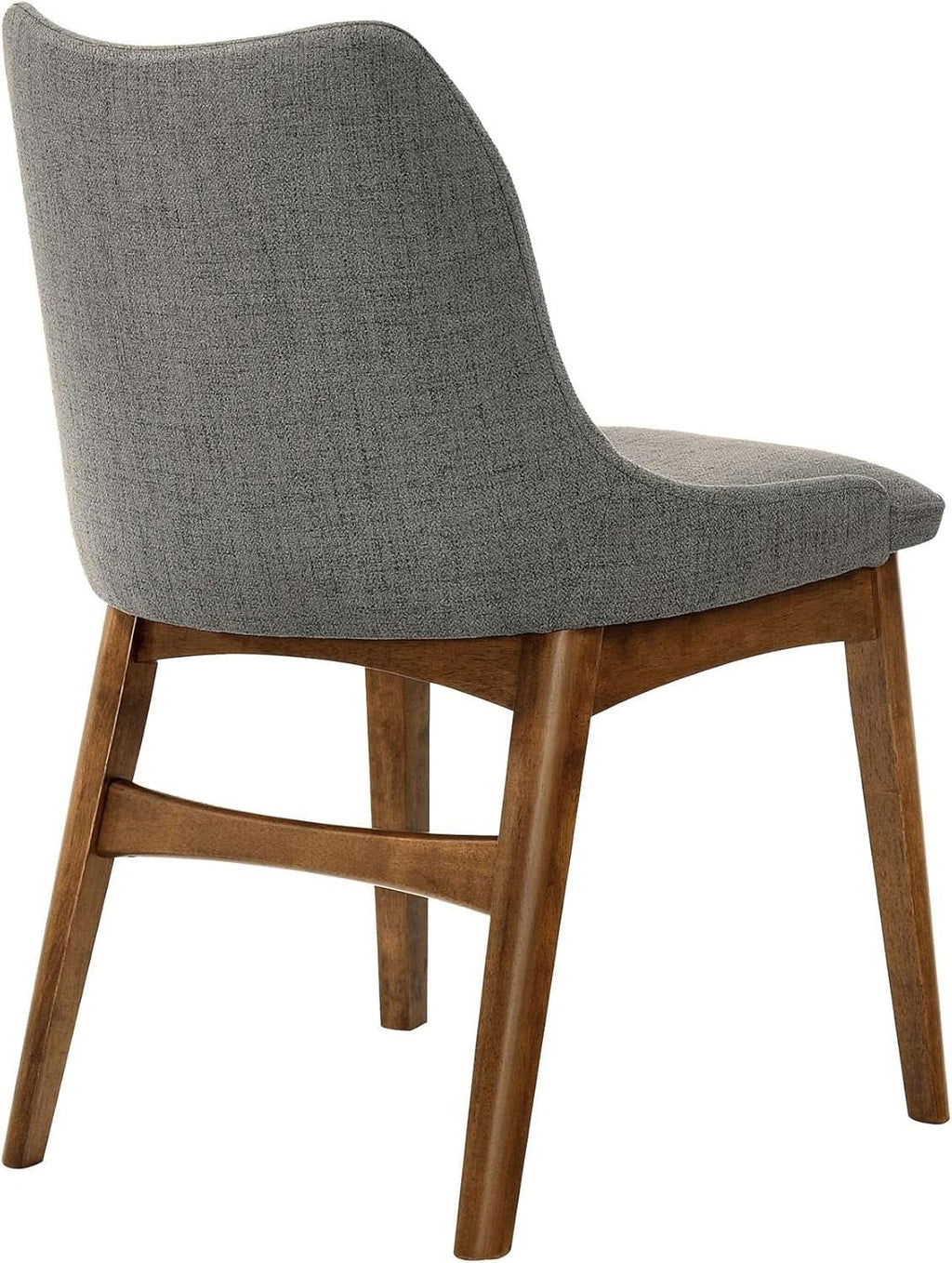 Azalea Charcoal Fabric Wood Dining Side Chairs 19 Inch Seat Height