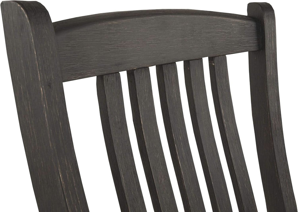 Upholstered Dining Chair 20 Inch Antique Black Set Of 2