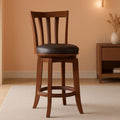 Savana Swivel Counter Stool Cherry Finish Counter Height
