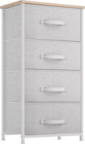 4 Drawer Fabric Dresser Storage Tower With Steel Frame