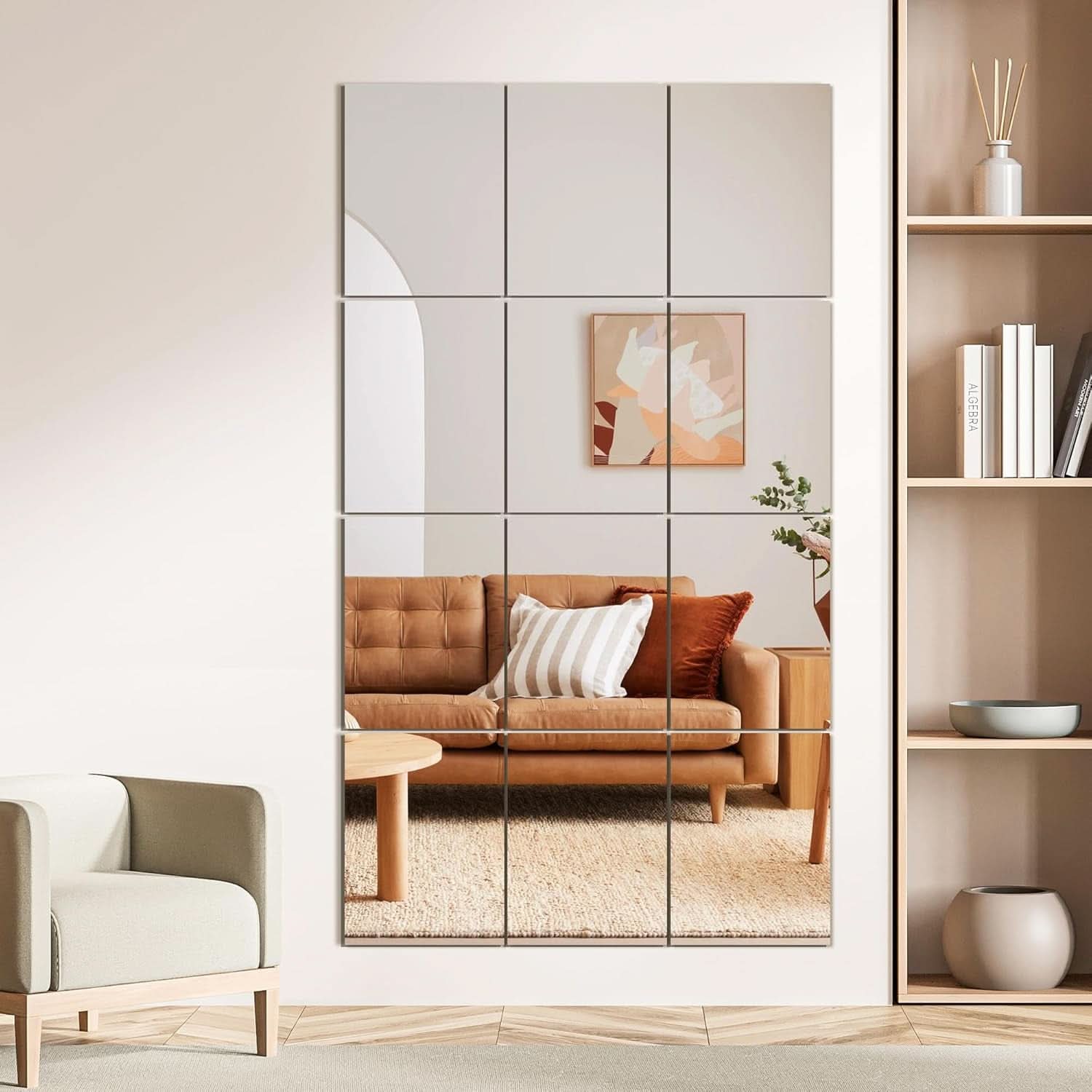 Wall Mirror Tiles 16 By 12 Inches 12 Pack Full Length Mirrors
