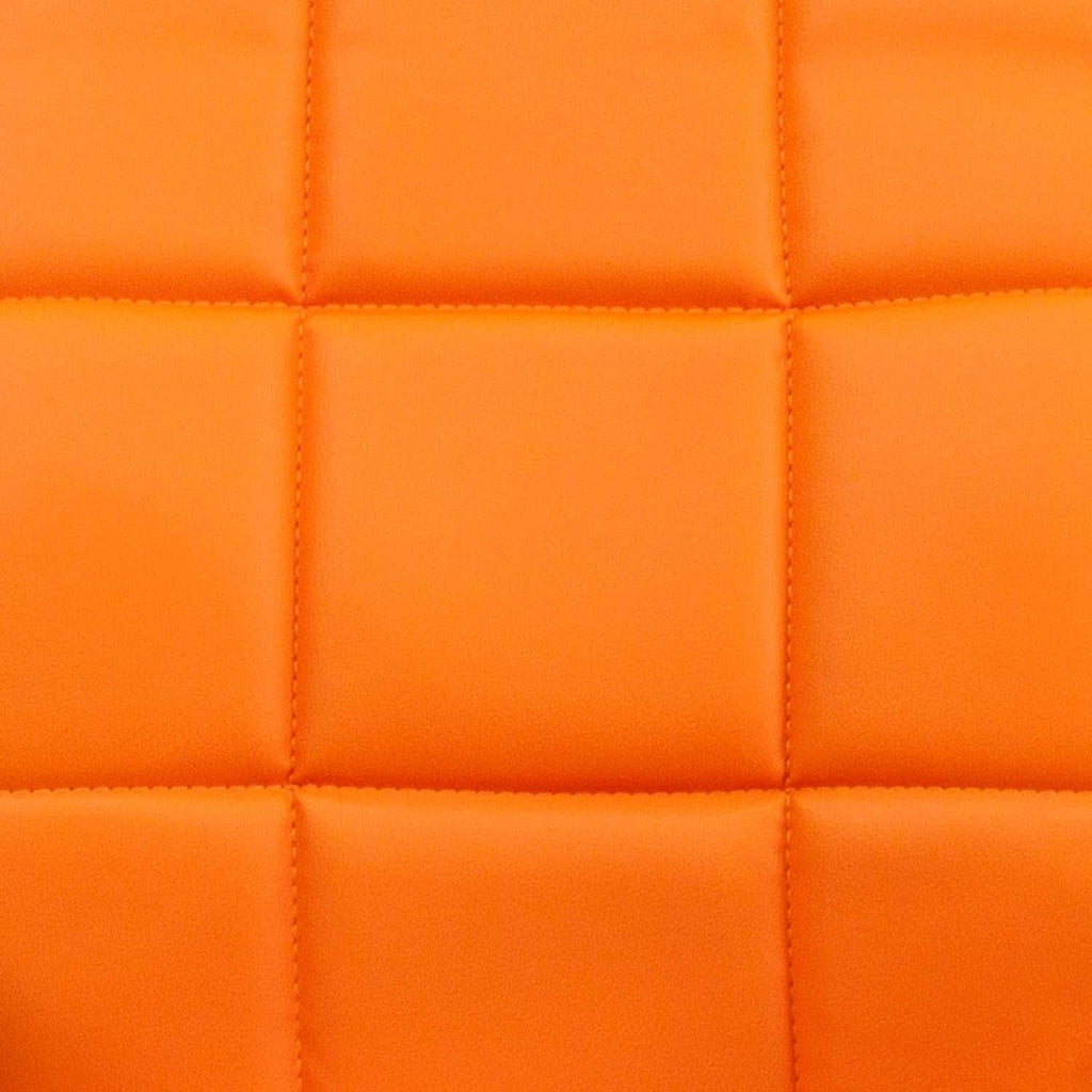 Clayton Orange Quilted Vinyl Office Swivel Task Chair