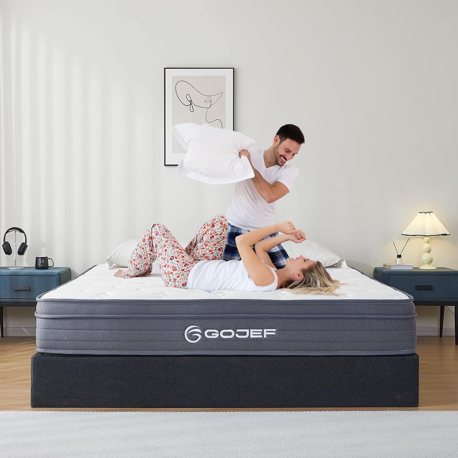 Queen 12 Inch Hybrid MemoryFoam Mattress PremiumGrade
