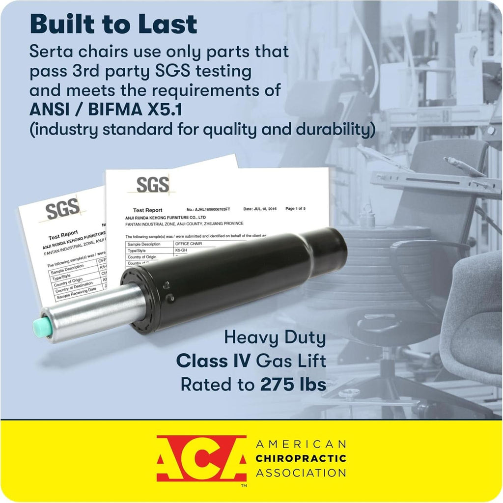 Claremont Ergonomic Office Chair Lumbar Support Chestnut