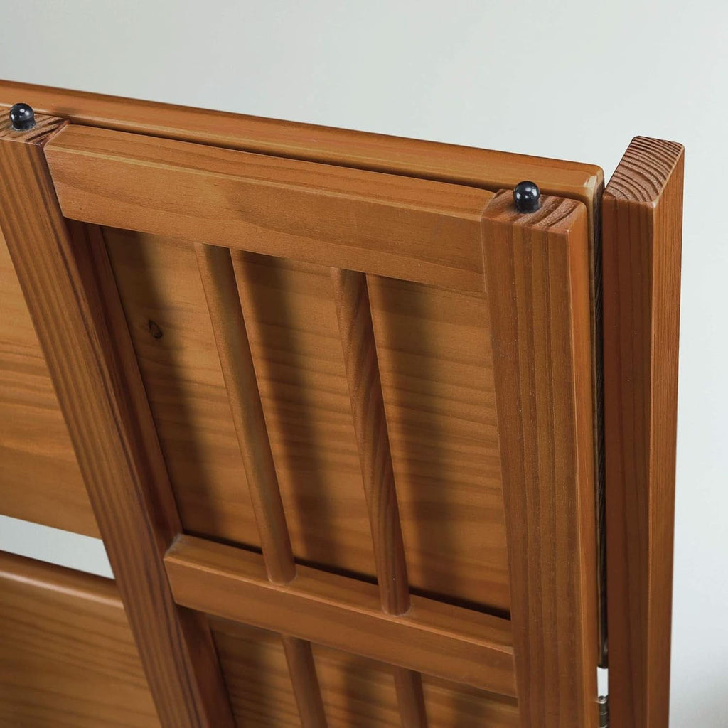 3 Shelf Stackable 27.5 Inch Wide Chestnut Fold Bookcase
