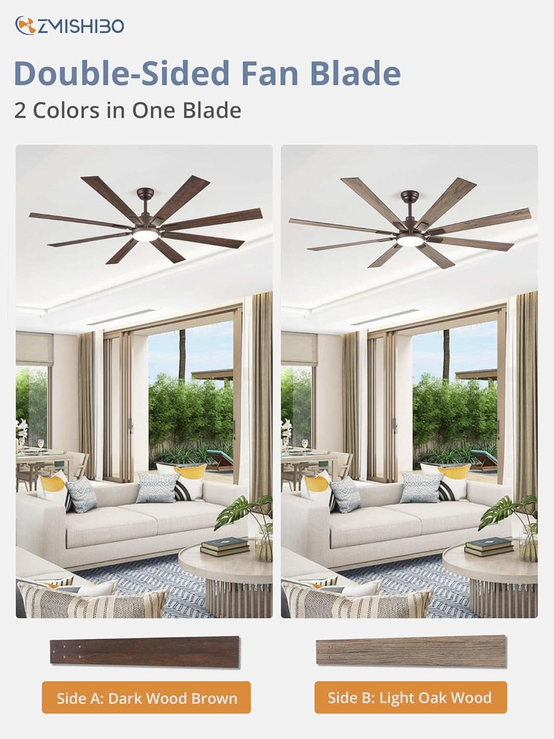 72 Inch Oil Rubbed Bronze Ceiling Fan With Lights Remote