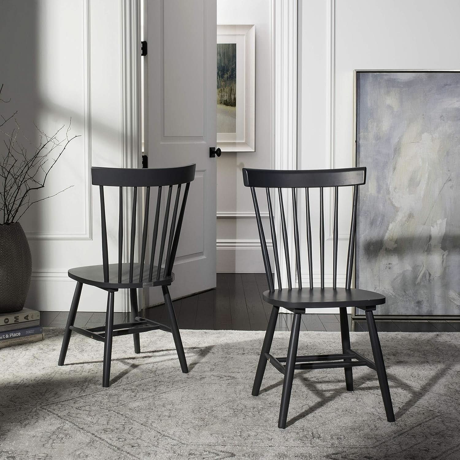 Parker Parkse Side Chair Charcoal Grey 20.5 W x 21 D Dining Chair