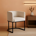 Contemporary Cream Linen Bar Stools Set Of 3 24 In