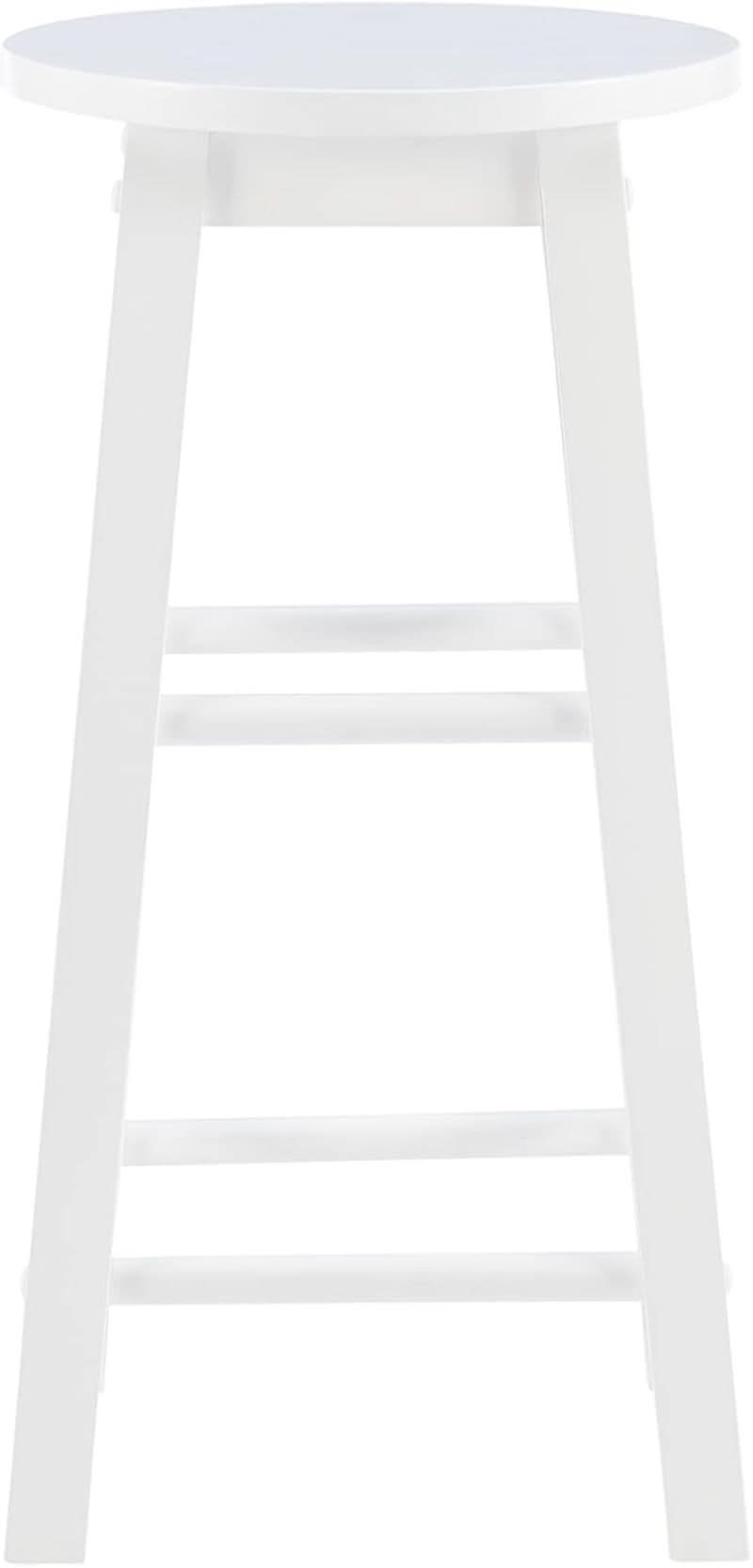 Zeke White 24 Inch Counter Stool Modern Kitchen Seating