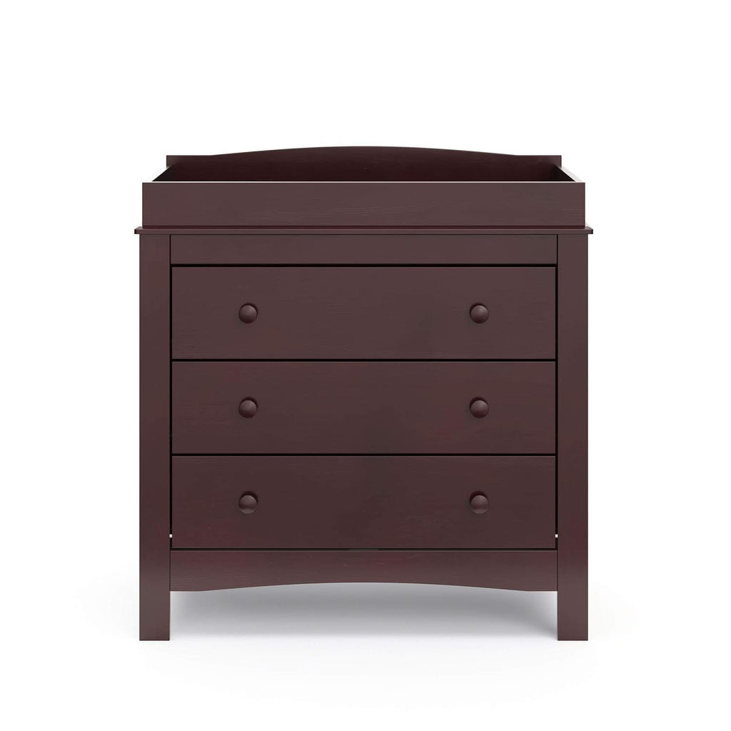 Noah 3 Drawer Dresser With Changing Top Espresso Finish