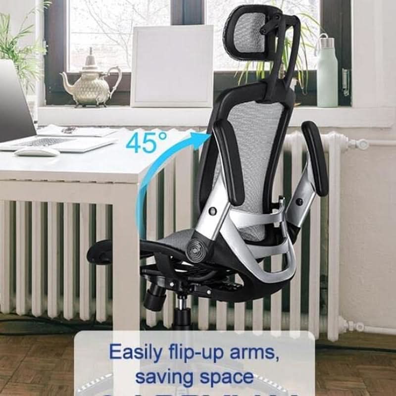 Ergonomic Adjustable High Back Mesh Office Chair Grey