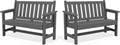 Weatherproof Two-Person Outdoor Bench With High Weight Capacity