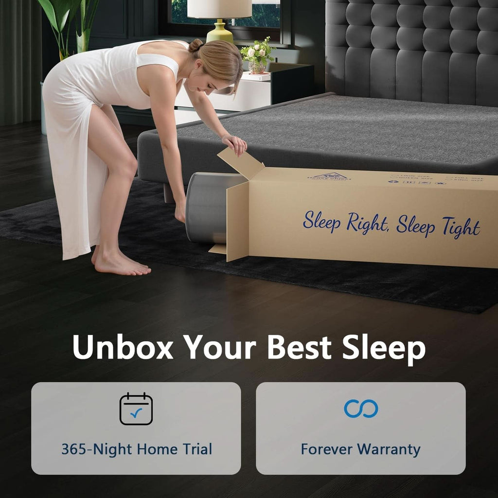 Queen Memory Foam Hybrid Mattress Cooling Gel Layer