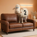 Copenhagen Rolled Arm Loveseat Chestnut Bonded Leather
