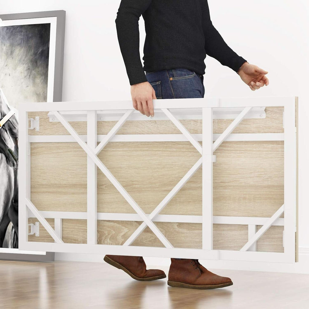 Foldable Desk For Home Office No Assembly 40.6 Inch Long