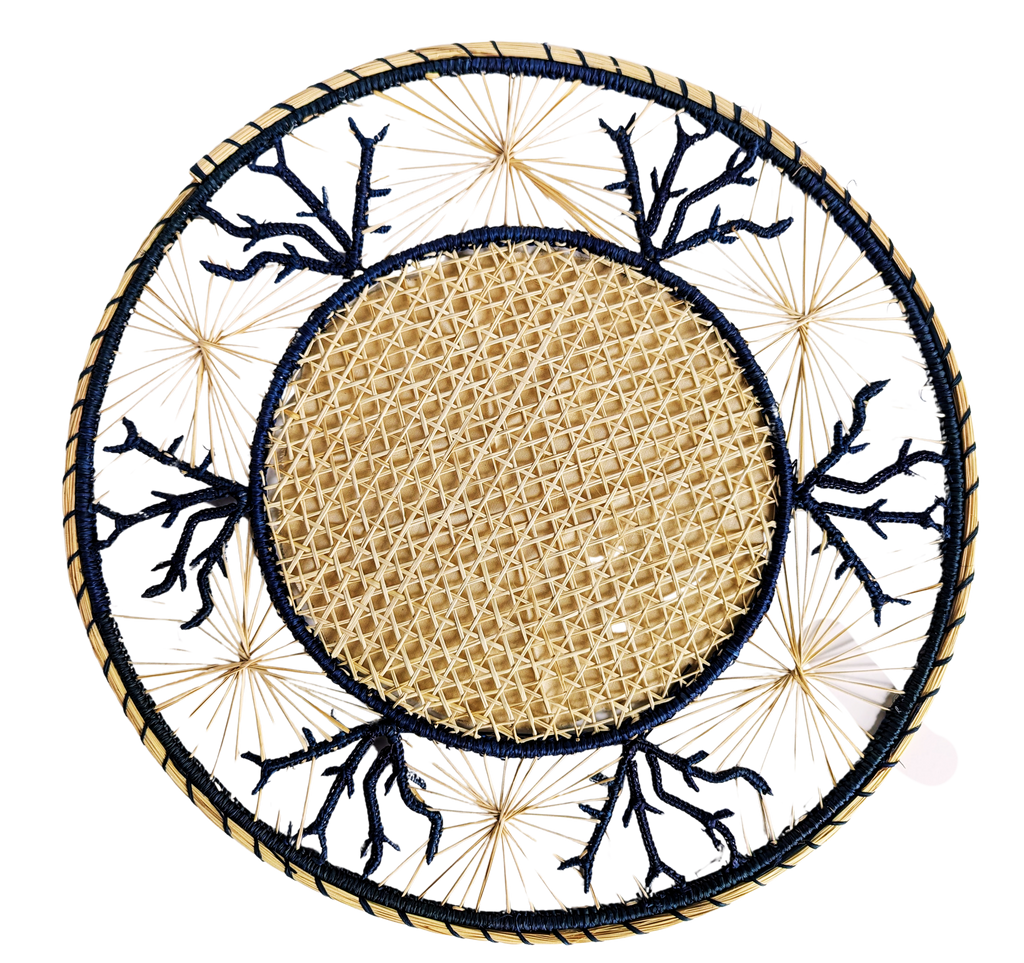 Coral Coastal Handwoven Iraca Placemat