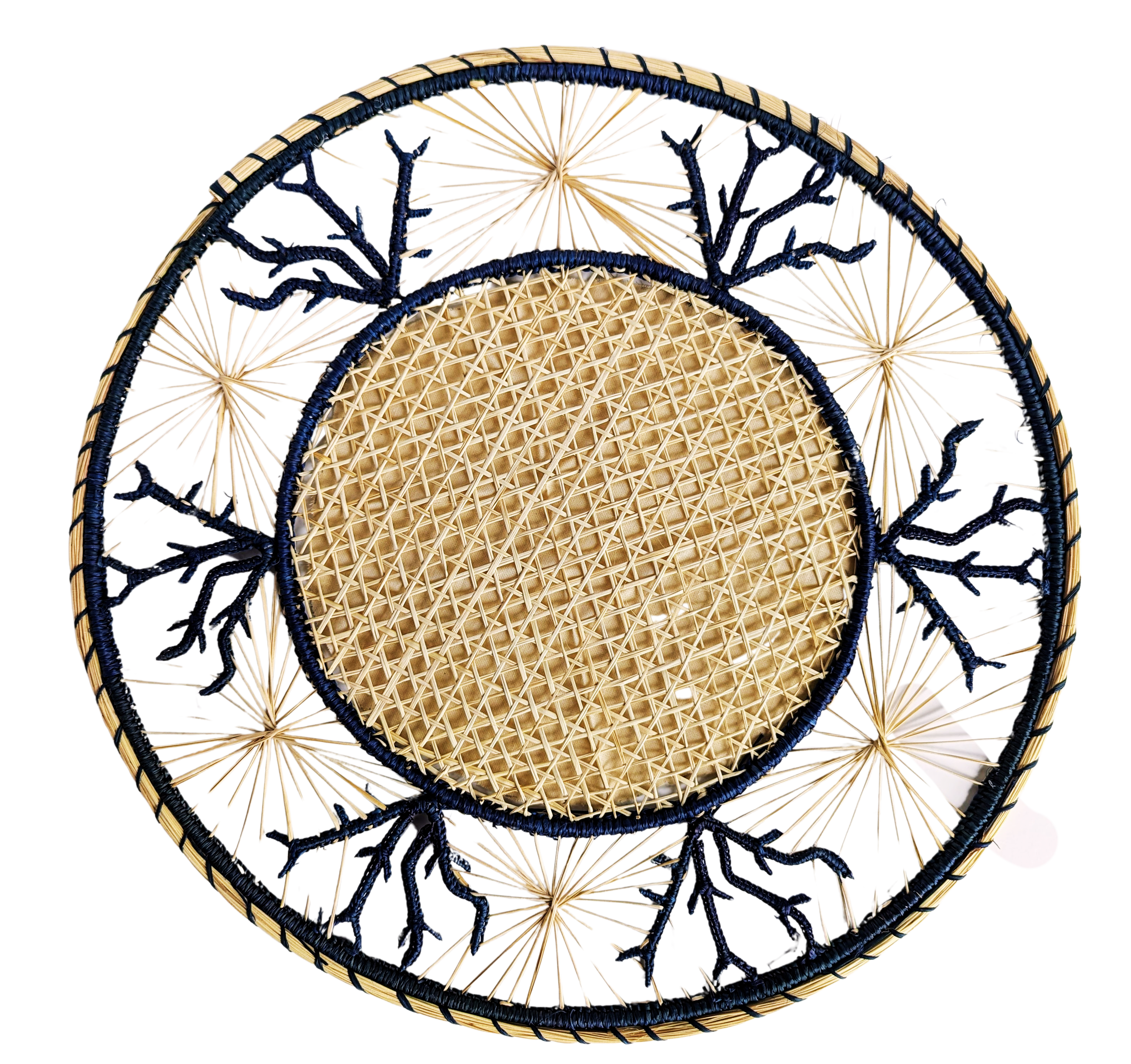 Coral Coastal Handwoven Iraca Placemat