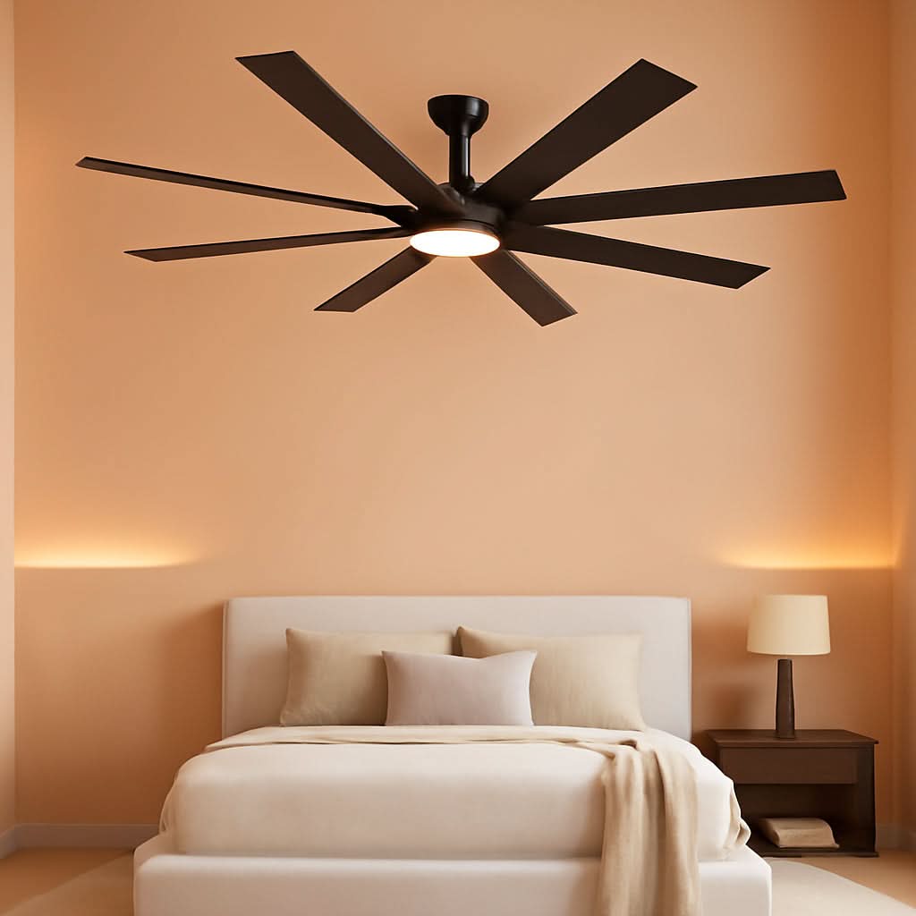 72 Inch Ceiling Fan With Remote For Large Rooms And Patios