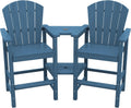 Widened Tall Adirondack Chairs Set with Double Tray