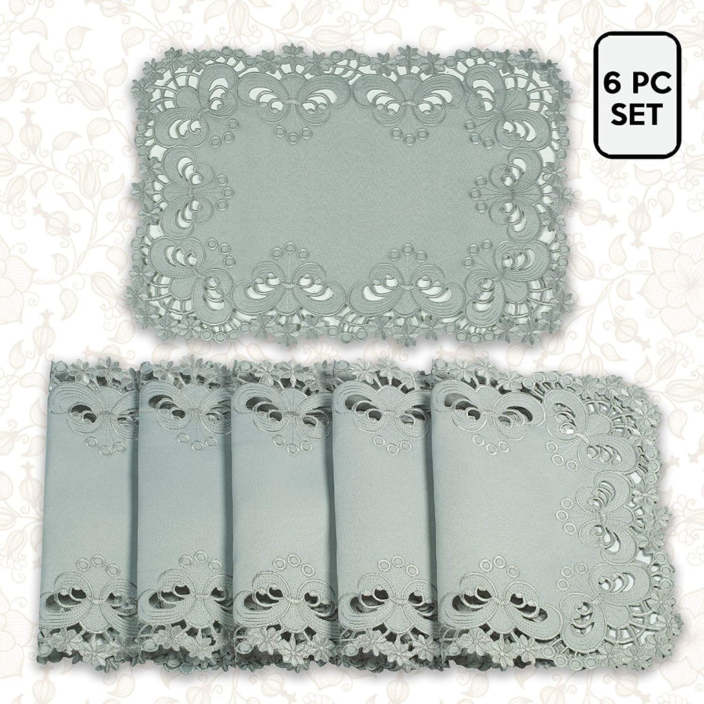 Placemats with European Embroidery - The Creola Collection