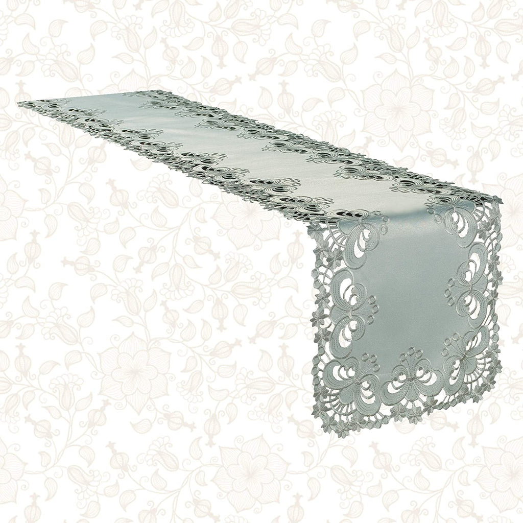 Table Runner with European Embroidery - The Creola Collection
