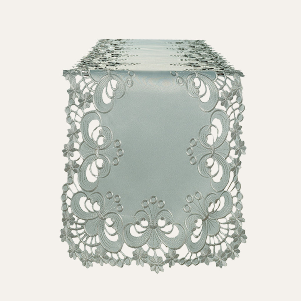 Table Runner with European Embroidery - The Creola Collection