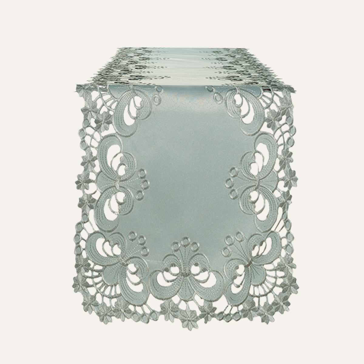 Table Runner with European Embroidery - The Creola Collection