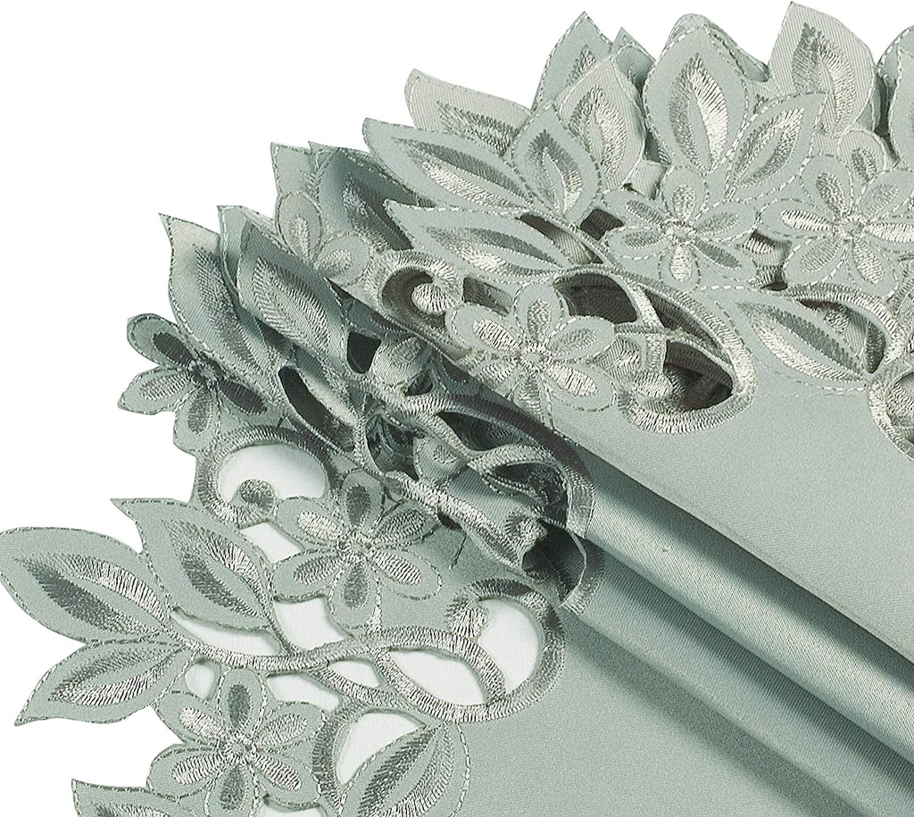 Round Linen Placemat Doilies - Set of 4