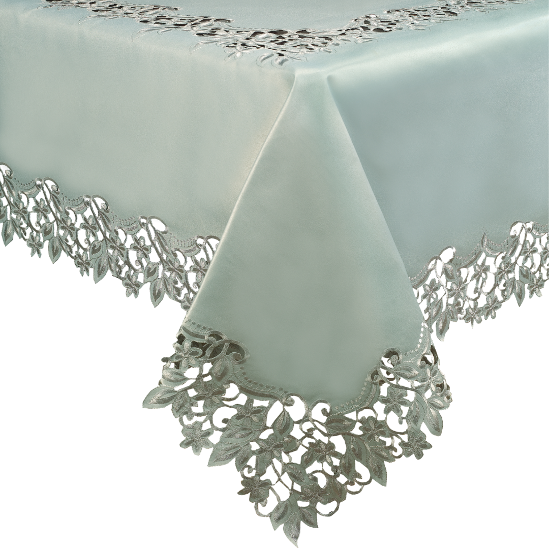 Table Toppers with European Embroidery - The Alvina Collection