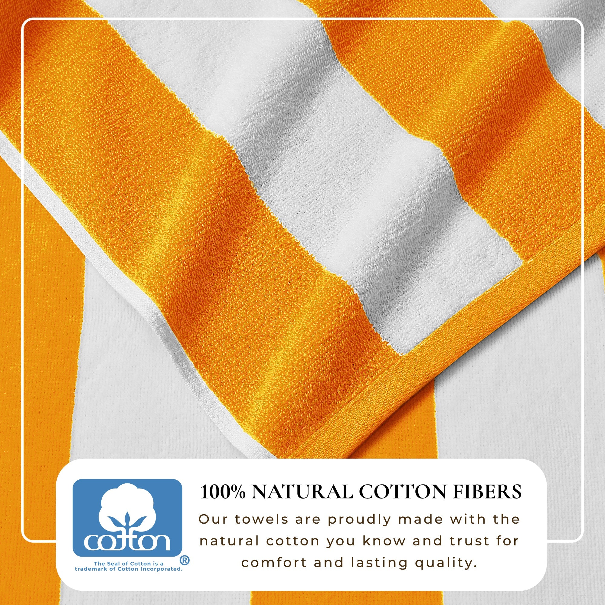 Cotton Velour Cabana Stripe Beach Towel - Novia Collection