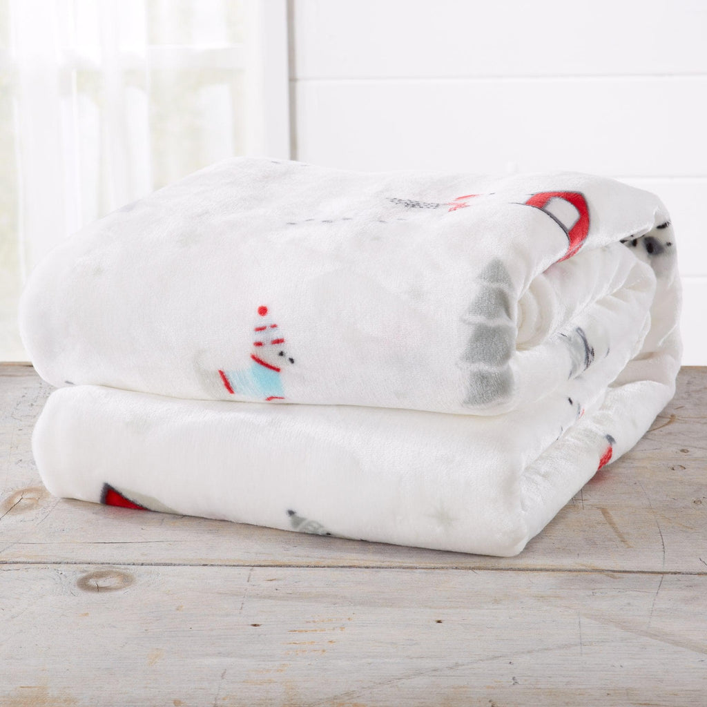 Velvet Throw Blanket - Pearl Collection