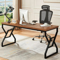 Large 63 Inch Rustic Executive Desk for Home Office