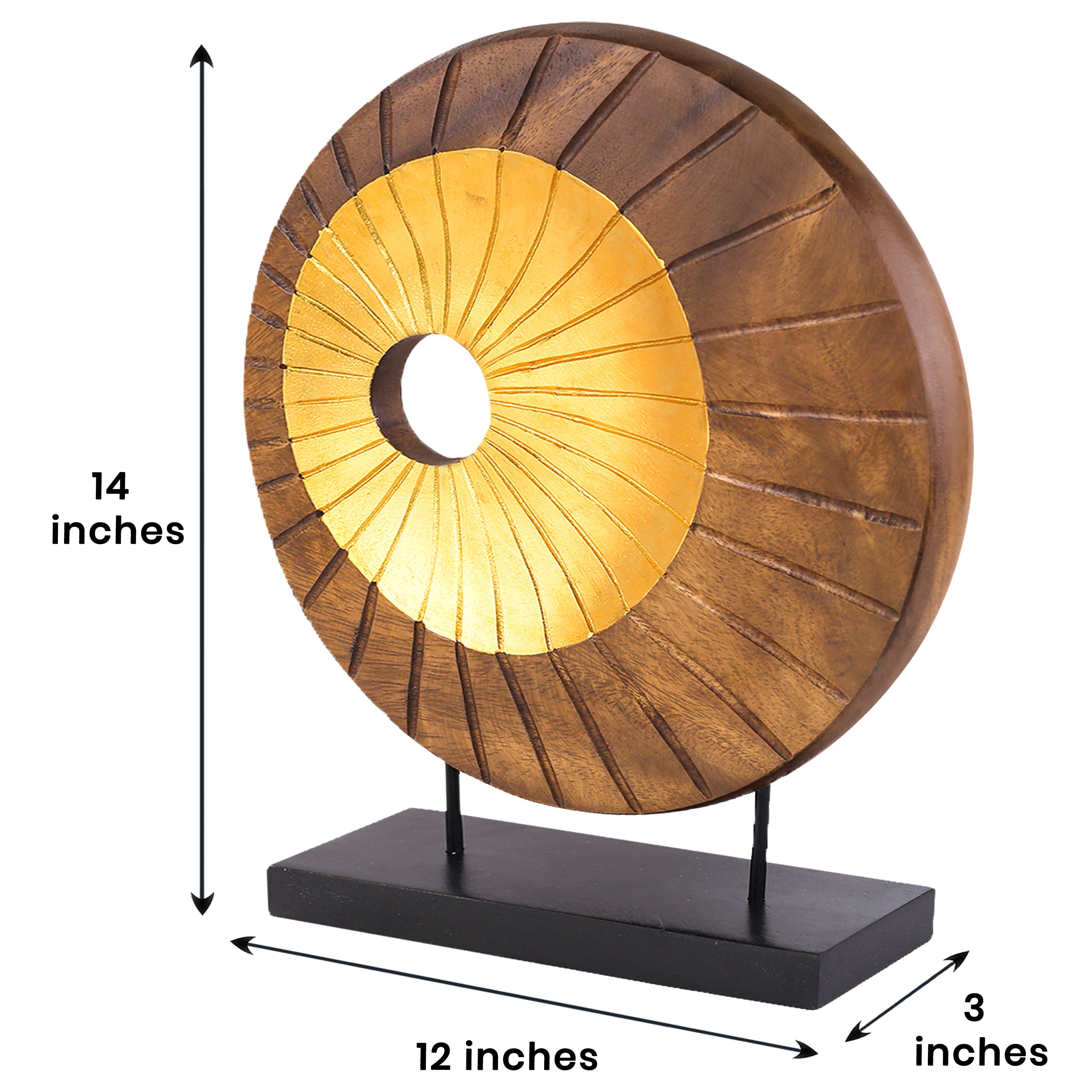Nature Form – Hand-Carved Wooden Sculpture, Artistic Accent for Home Decor