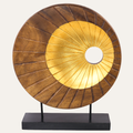 Nature Form – Hand-Carved Wooden Sculpture, Artistic Accent for Home Decor