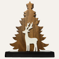 Evergreen Grace – Handmade Wooden Christmas Tree Sculpture, Festive Home Decor