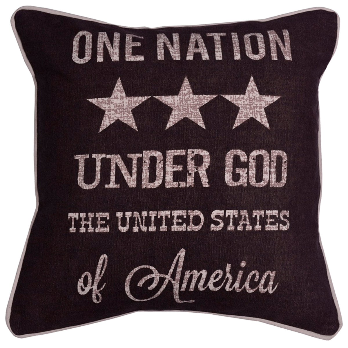 Patriotic Design Printed Throw Pillow Cover - Set of 3, 18 x 18 Inches
