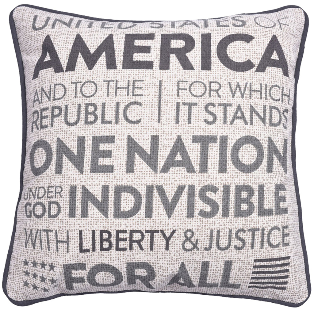 Patriotic Design Printed Throw Pillow Cover - Set of 3, 18 x 18 Inches