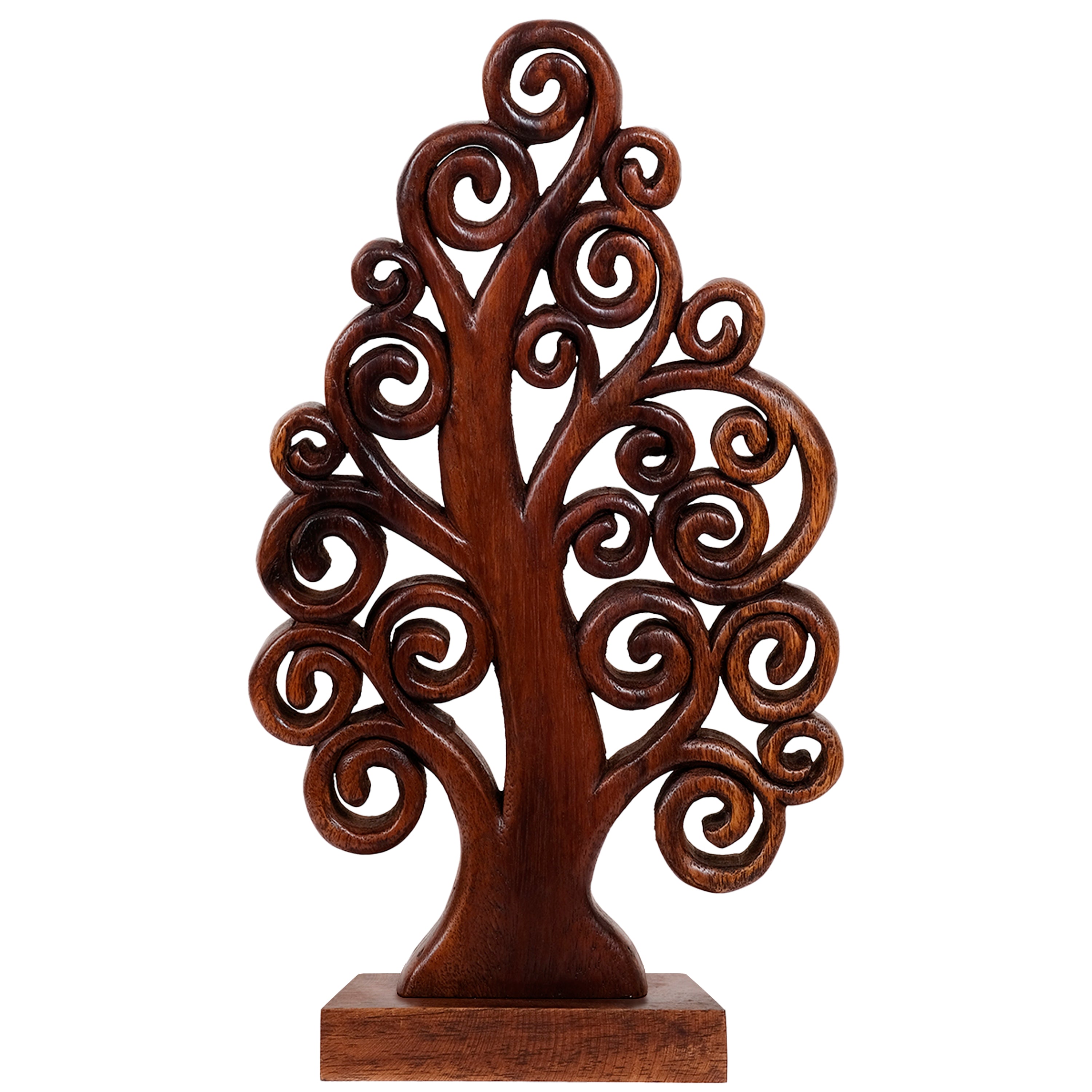 Mccaullie Tree of Life Wooden Sculpture – Handmade Art | Decozen Luxe