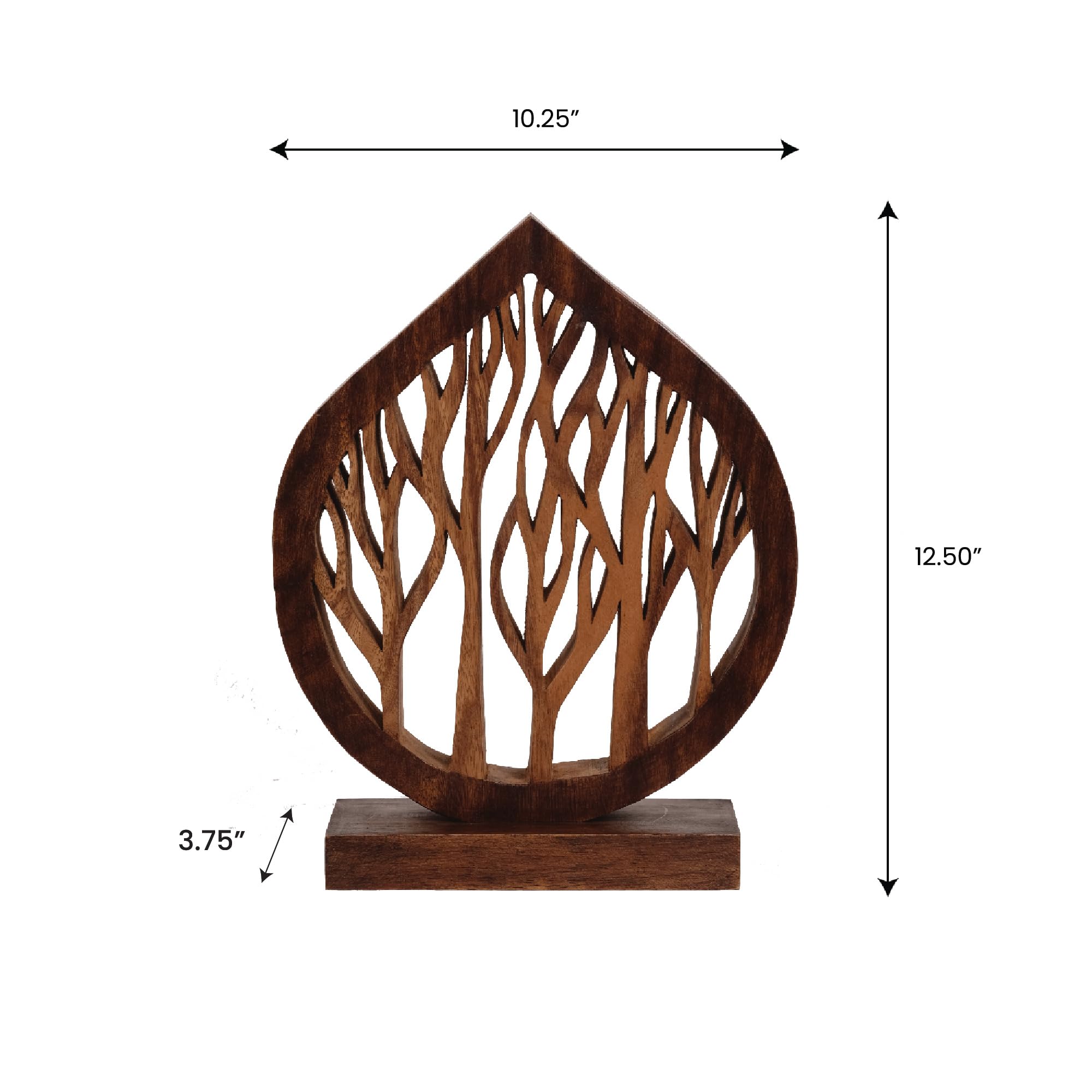 Gift for Mom Fortune Tree – Handmade Wooden Sculpture, Artistic Decorative Home Accent