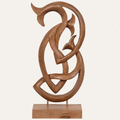 Macaluso Lucky Fish Handmade Wooden Sculpture – Artistic Home Décor