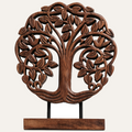 Trezevant Tree of Life Wooden Sculpture(Medium) – Handmade Decorative Art | Decozen Luxe