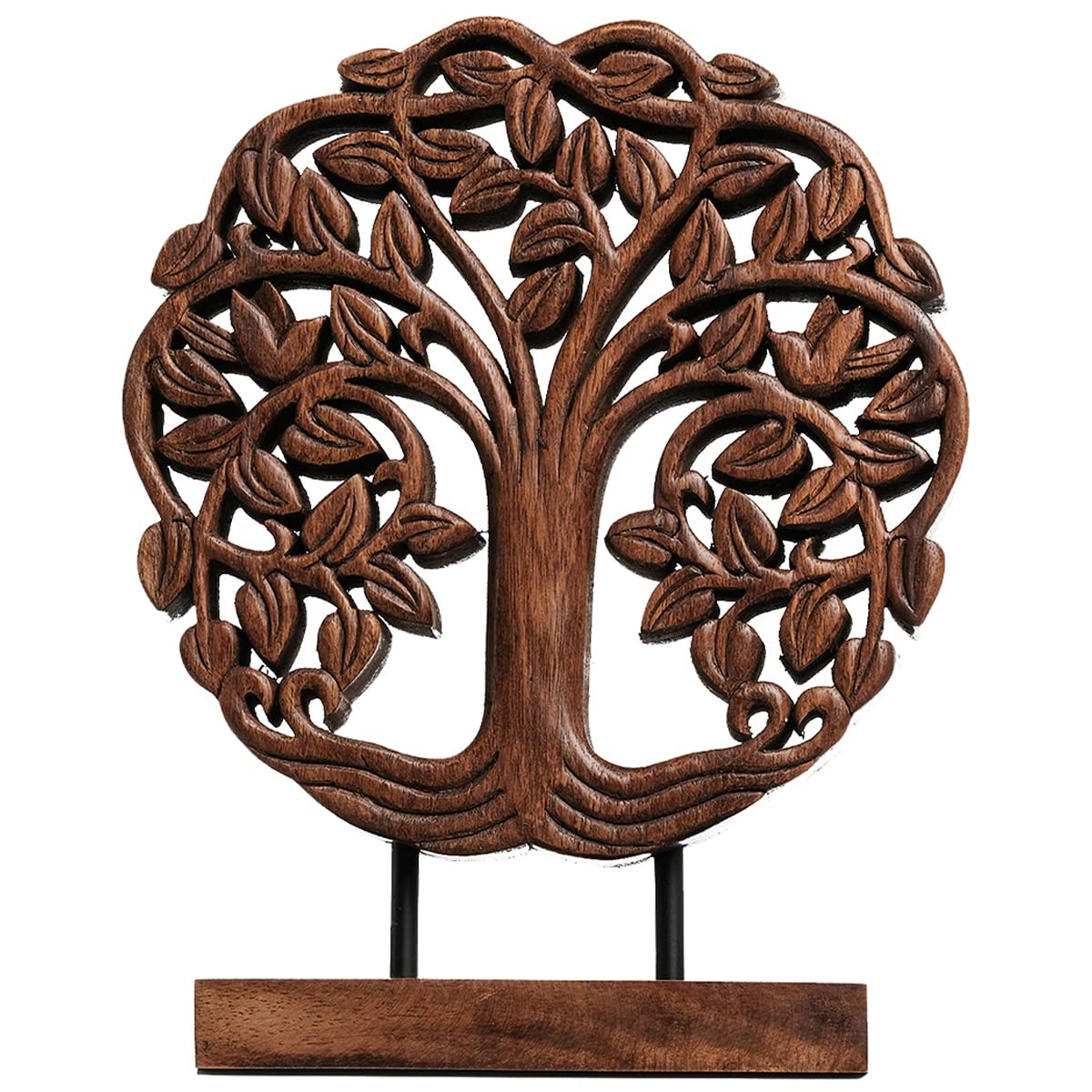 Trezevant Tree of Life Wooden Sculpture(Medium) – Handmade Decorative Art | Decozen Luxe