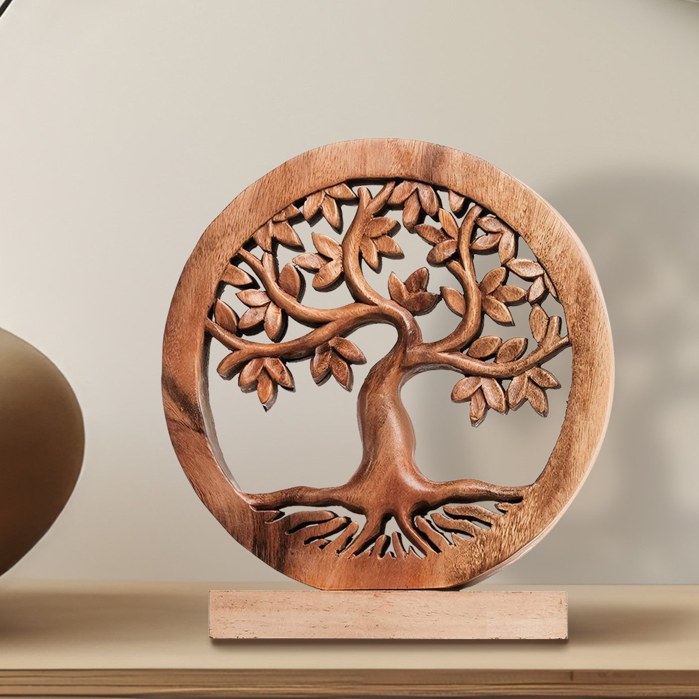 Tree of Life Handmade Wooden Sculpture