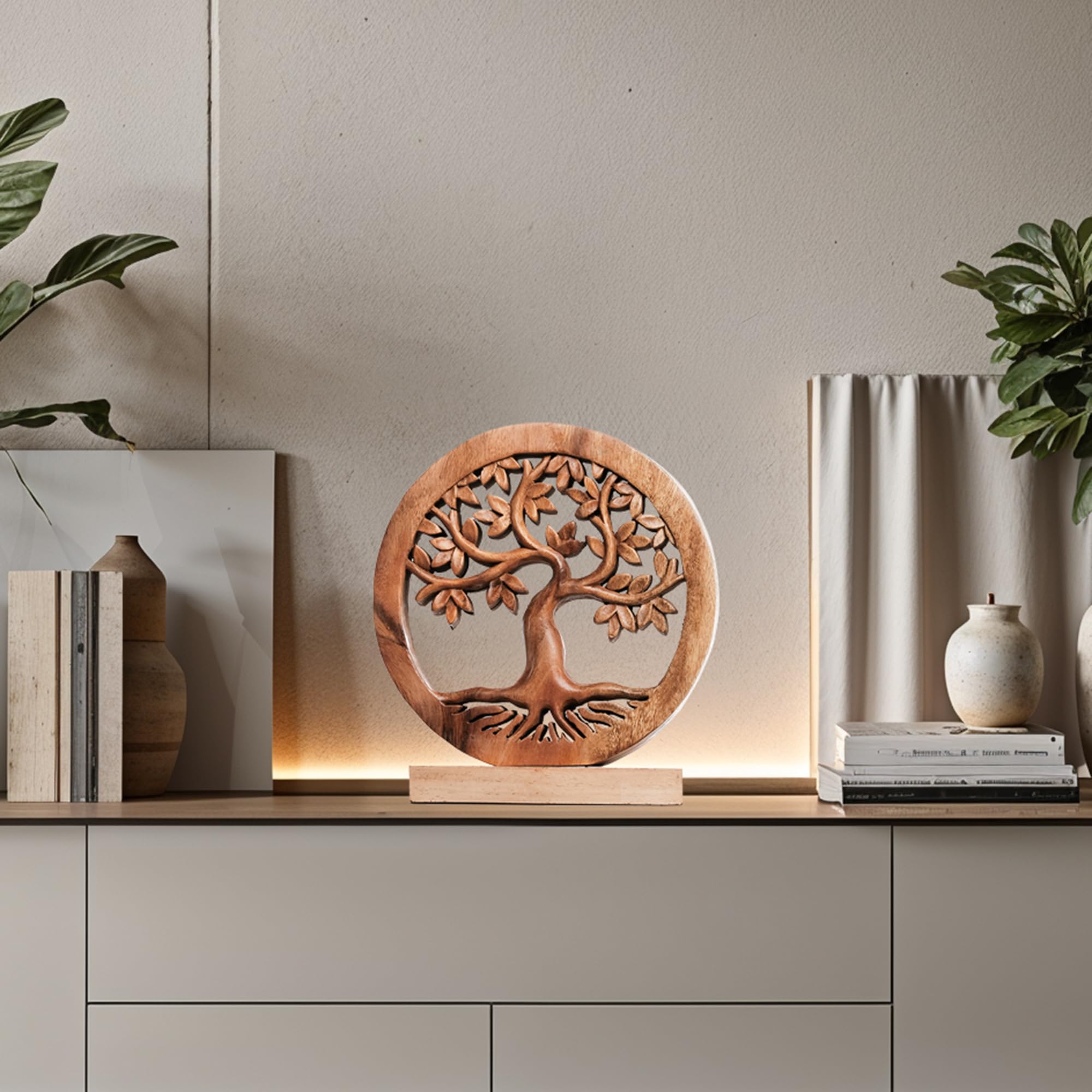 Tree of Life Handmade Wooden Sculpture