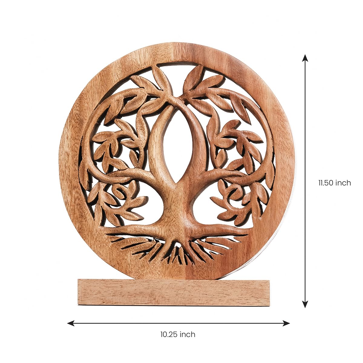Tribune Tree of Life Wooden Sculpture(Medium) – Handmade Decorative Art | Decozen Luxe, Gift for Mom