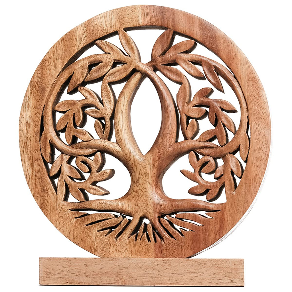 Tribune Tree of Life Wooden Sculpture(Medium) – Handmade Decorative Art | Decozen Luxe, Gift for Mom