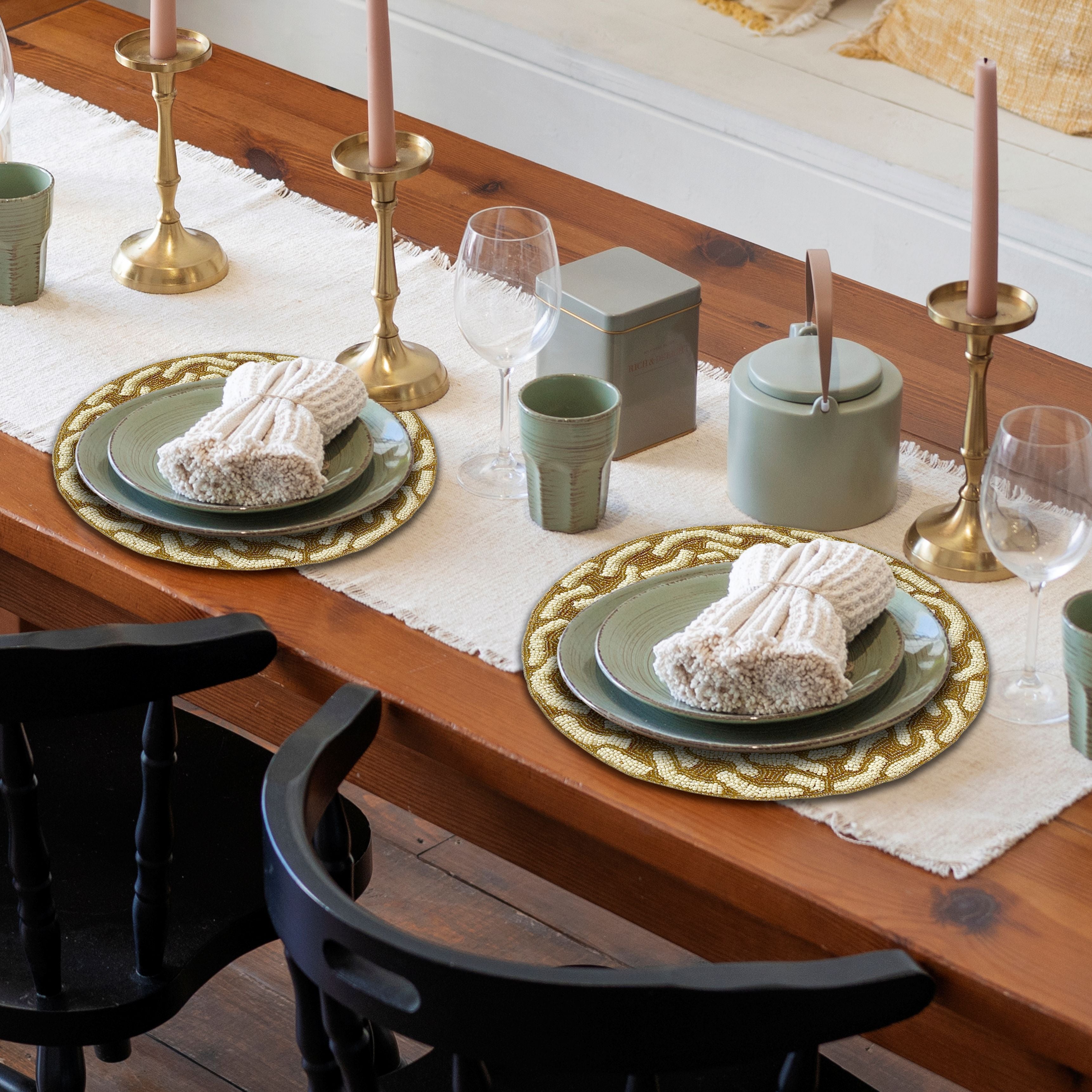 The Floy Beaded Placemats